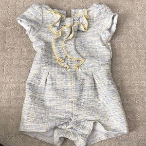 janie and jack tweed 18-24m baby girl romper.